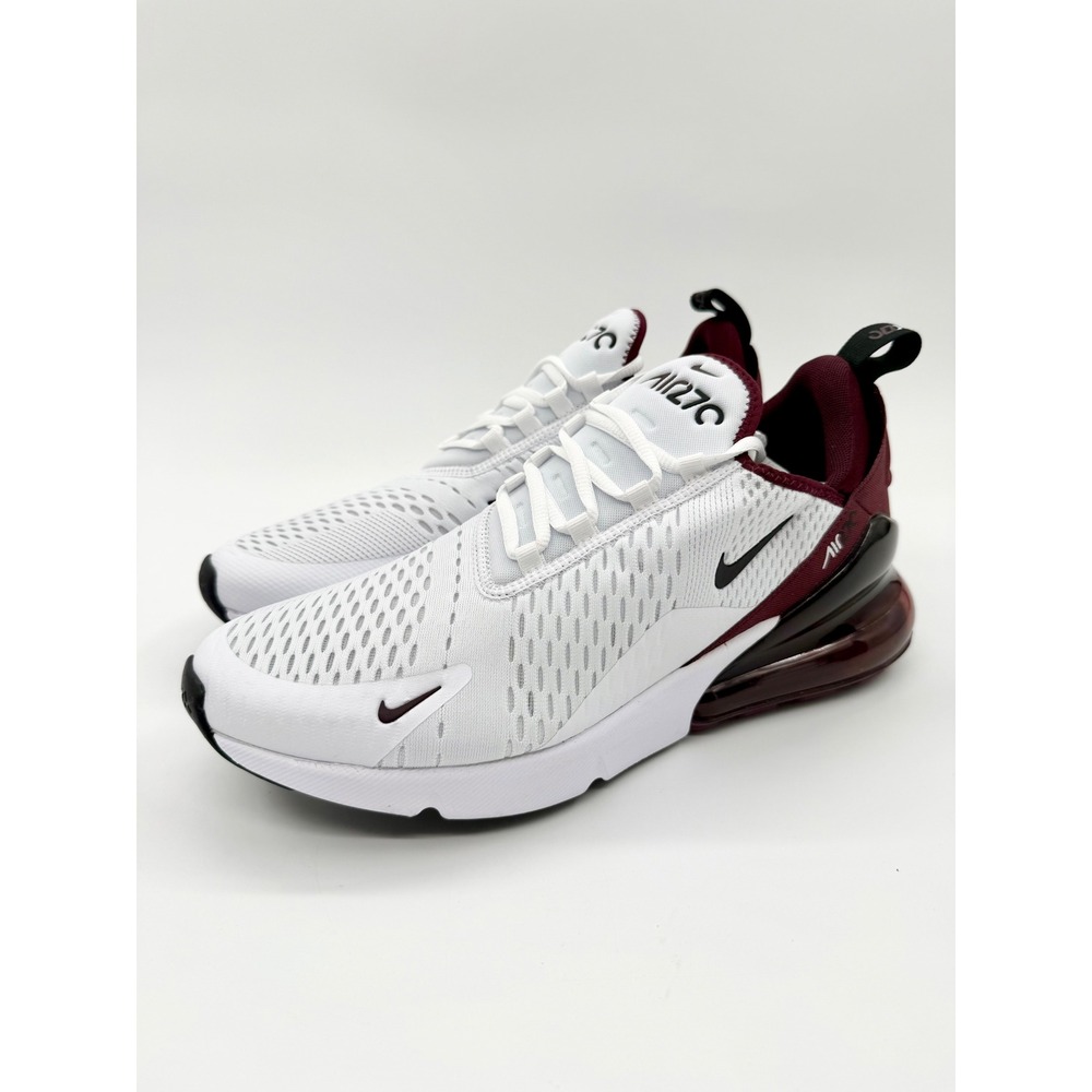 Nike Air Max 270 White Night Maroon Cedar Mens Shoes FN6858-681 Size 10.5